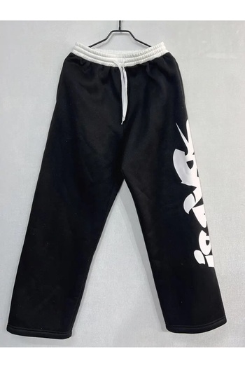 Touz Moda Graffiti Oversize Ayarlanabilir Paça Lastikli Baggy Eşofman Altı