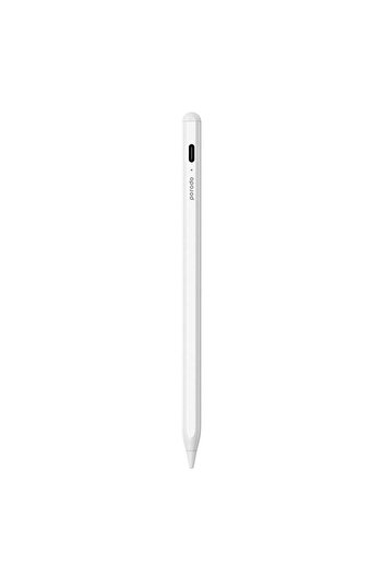 porodo Universal Pencil For Mobile and Tablet, 1.5mm Nib, Double Tap, Magnetic Attachment, Aluminum/