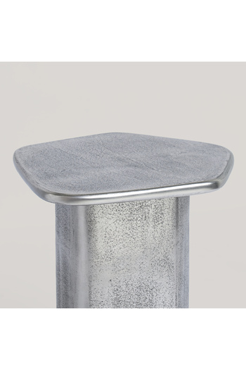 homez Metal Side Table, Silver 48*46*52 Cm