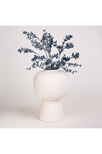 homez off-white ceramic vase 21.5*21.5*32 cm