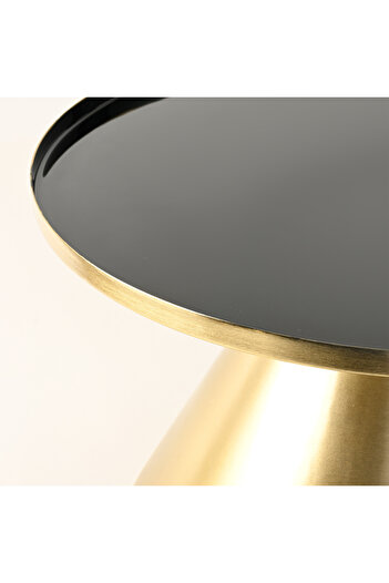 homez Side Table Metal Gold, 50*50*31Cm