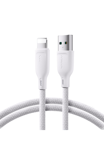 Joyroom Kabel przewód do iPhone USB-A - Lightning 3A Multi-Color Series 1m biały