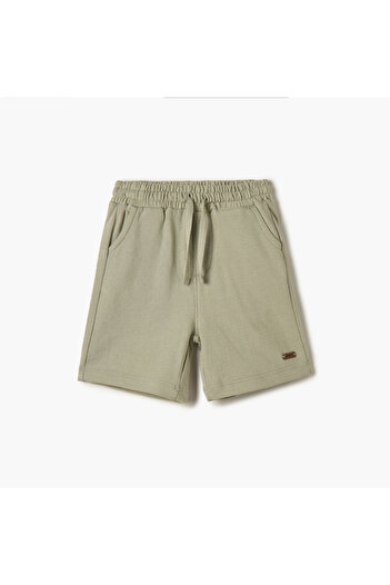 giggles Solid Shorts with Drawstring Closure and Pockets