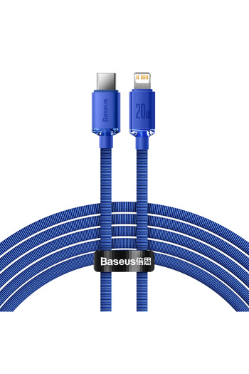 Baseus Cablu pentru încărcare rapidă și transfer de date USB-C iPhone Lightning 20W 2m albastru