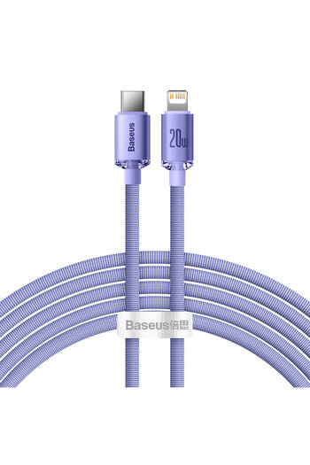 Baseus Cablu pentru încărcare rapidă și transfer de date USB-C iPhone Lightning 20W 2m violet