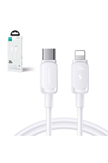 Joyroom Cablu pentru iPhone USB-C - Lightning 20W 1.2m alb