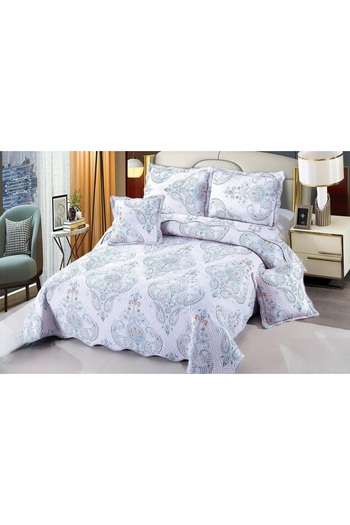 CHIRASO Fine Cotton Duvet Cover Set, Duvet Cover 230x250cm, 2 Pillowcases 60x80cm, 2 Pillowcases 55x55cm