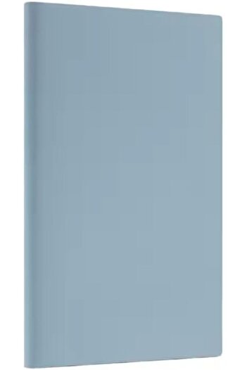 Deli 80-Sheets Leather Cover Notebook, Blue