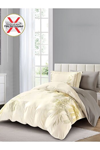 Donetella 4-piece Duvet Cover Set, Queen Size 200 X 230cm, Microfiber, (WITHOUT FILLER)