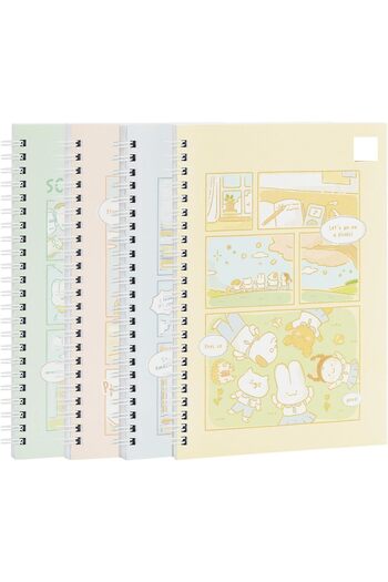Deli 60-Sheets 70 GSM Spiral Notebook, A5 Size
