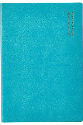 Deli EN135L BL A5 70gsm Leather Cover 80 Sheets Notebook