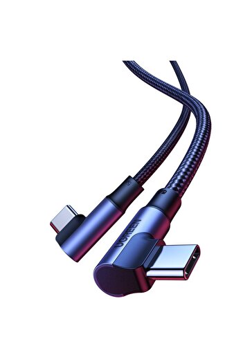 Ugreen Cablu USB-C împletit în unghi cu încărcare rapidă PD 100W 1m negru