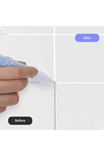 COOYA 12 Pieces Grout Tile Pen Grout Restorer Pen Renew Repair Marker for Tile Wall Floor (White)