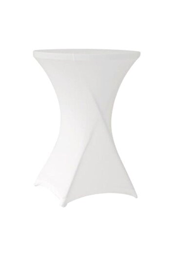OEM Lycra tablecloth for cocktail tables, color White, Black, Red, Green