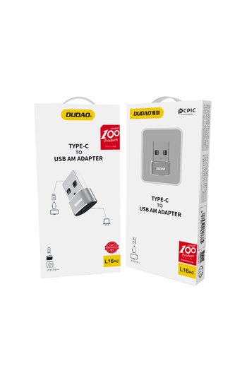 DUDAO Adaptor USB-C la USB standard, negru