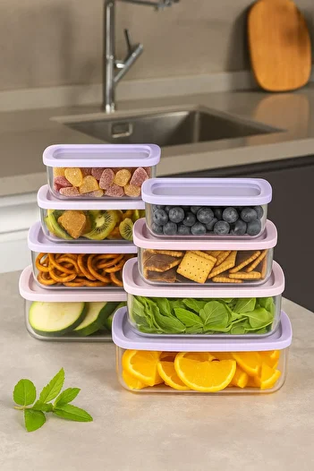 decorev Set of 8 Storage Containers