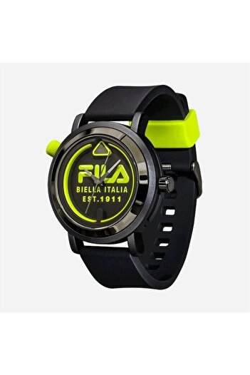 Fila Adult Unisex Analog Watch, Gray/Black 38-341-003, 42 mm