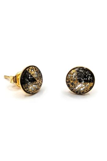Lexy's Boutique 925 silver earrings, 24k gold plated, crystal,