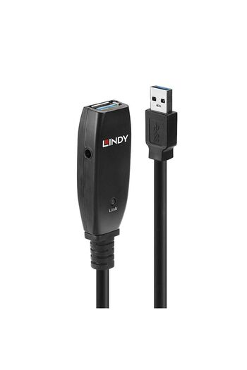 Electronica Cablu prelungitor Lindy Slim, 15 m, USB 3.0 activ, 43322