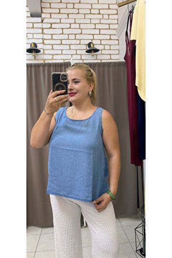 TUBA TOPTAŞ İNCE KOT BLUZ