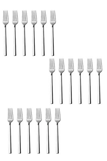 NERGIZ 18Pcs Dinner Fork Chopstick Model (Stainless Steel) Dinner Fork