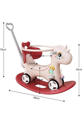Türkiye Children's Rocking Horse, Multifunctional Baby Rocking Horse, Ride-On Horse, Children's Rocking Hors