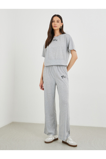 Styli Printed Short Sleeve Top and Joggers Co-Ords