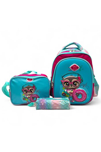 Shihon Girls School Backpack Set 3 Pieces 14 Inch