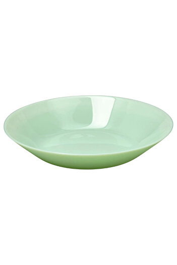 TAGESAN Oftast 6 Pieces 20 cm Light Green Plates, 6-Piece Dinner Plates, Toughened Tempered Glass
