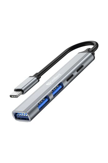 Sandberg USB-C la 3xUSB-A+2xUSB-C SAVER, 336-50