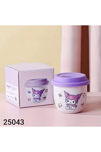 SANRIO Ceramic mug with silicone cover - Cute design (Kuromi)