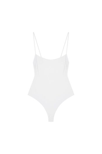 ESOTIQ Body pentru femei, fără mâneci, cu bretele subțiri reglabile, tip camisol, tanga | Bobby