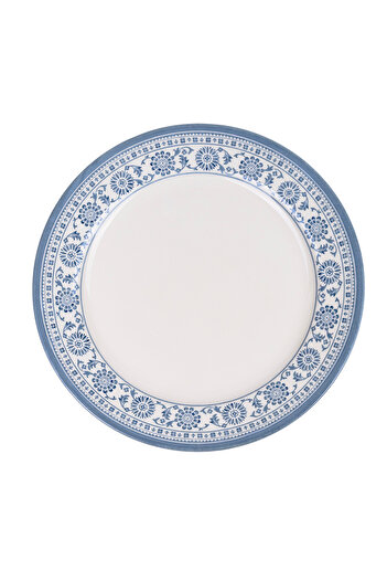 Claytan Plethora 10.5 inch Porcelain Dinner Plate (Grey & White, Set Of 1)