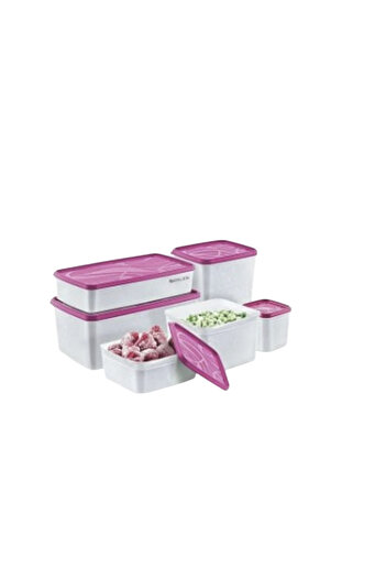 Online Home Market Alaska Deep Freezer Storage Container Set of 6 (380ml, 650ml, 1,1Lt, 1,85Lt, 2,0Lt, 3,5Lt)