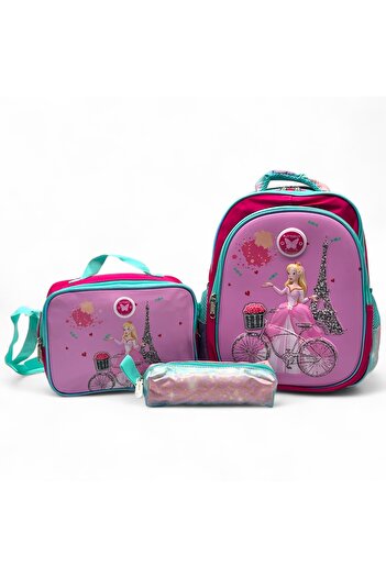 Shihon Girls School Backpack Set 3 Pieces 14 Inch