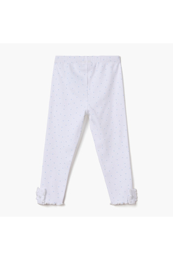 Juniors Polka Dot Print Leggings