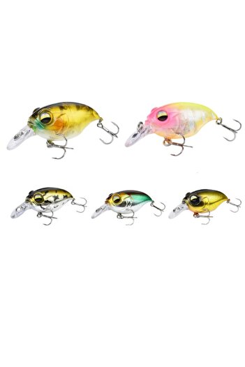 FISHINGBOX MAKE FISHING BETTER Set 5 Voblere Mini Floating, suprafata pescuit la Clean Biban Pastrav la tehnica spinning Griffon 42