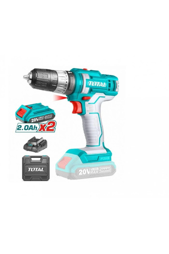 TOTAL Total TIDLI20145-20V 2-Battery Drill with Hammer and Bag