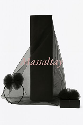 Massaltay Crystal Tulle Bundle Ornament Tulle 1 Meter – Stylish Accessory for Henna Night, Engagement and Dowry Decorations