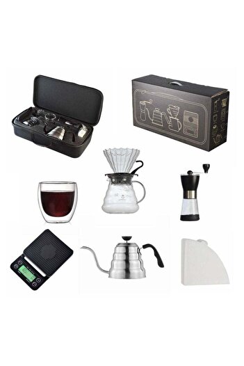 COOYA Coffee Maker Set,Portable Pour Over Drip,with Travel Case,Compact Brewing Kit