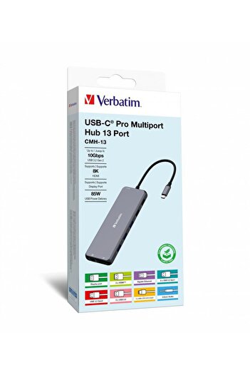 Verbatim Hub multiport USB-C Pro cu 13 porturi CMH-13, 32153