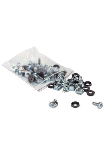 Electronica Set piulițe colivie Intellinet, 100 bucăți, argintiu, plastic, 831g, 713658