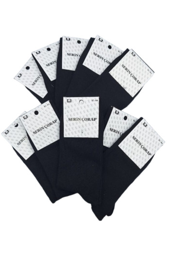OEM Set of 10 pairs of black cotton socks for men 41-44 EU