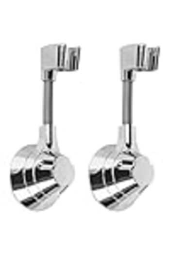 COOYA Wall Mount Shower Head Holder, No Drill Adhesive Handheld, Adjustable,for Bathroom,Silver Color