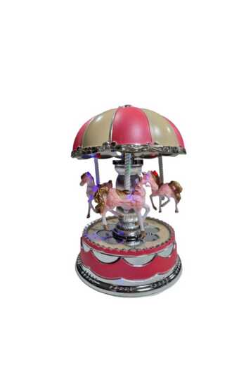 OEM Carousel Decoration with Horses, Plastic, 10x15 cm