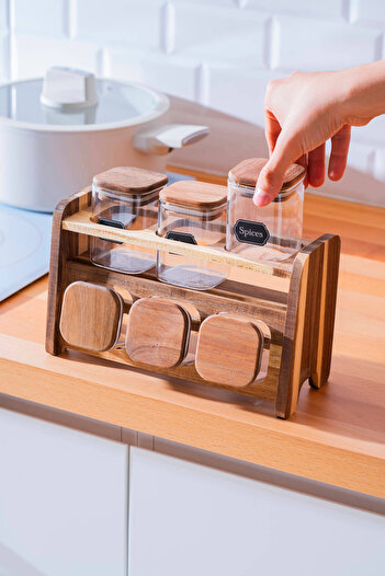 ACAR Calix Set of 6 Spice Rack with Stand