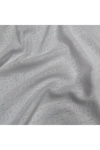 Kaf Kumaş Perforated Pointelle Rib Fabric |   100% Cotton |   White Rose