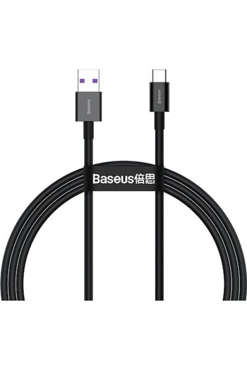 Baseus Data and Charging Cable USB to USB Type-C Superior, 2 m, Fast Charge, 66W, CATYS-A01, Black