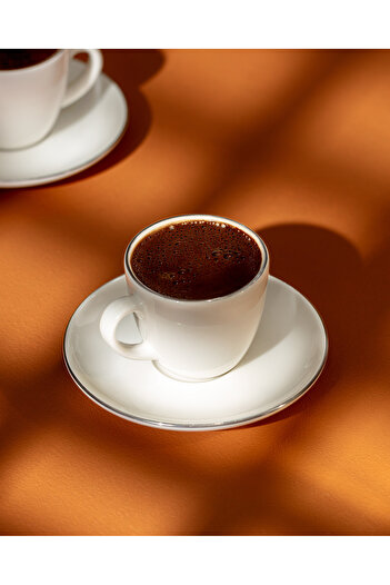 Madame Coco Navarre 6-Person 12-Piece Coffee Cup Set - White/Silver - 85 ml
