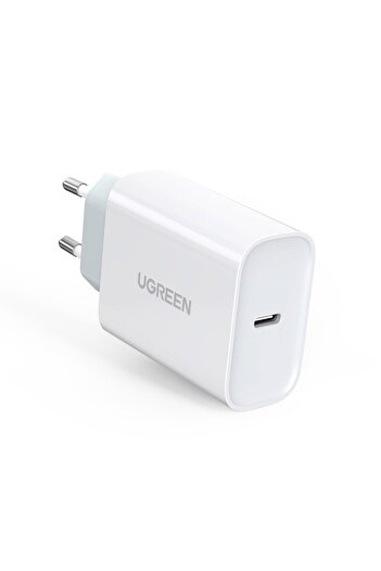 Ugreen Szybka ładowarka sieciowa USB-C Power Delivery 30 W Quick Charge 4.0 biały